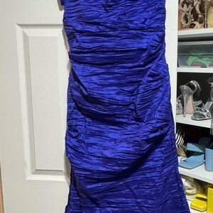 Alex Evenings Strapless Royal Blue Dress